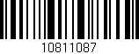 Código de barras (EAN, GTIN, SKU, ISBN): '10811087'