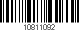 Código de barras (EAN, GTIN, SKU, ISBN): '10811092'
