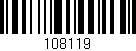 Código de barras (EAN, GTIN, SKU, ISBN): '108119'