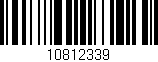Código de barras (EAN, GTIN, SKU, ISBN): '10812339'