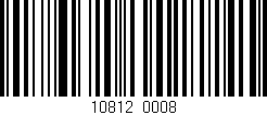 Código de barras (EAN, GTIN, SKU, ISBN): '10812/0008'