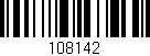 Código de barras (EAN, GTIN, SKU, ISBN): '108142'