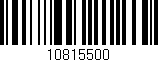 Código de barras (EAN, GTIN, SKU, ISBN): '10815500'
