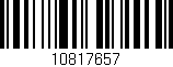 Código de barras (EAN, GTIN, SKU, ISBN): '10817657'
