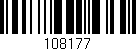 Código de barras (EAN, GTIN, SKU, ISBN): '108177'