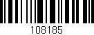 Código de barras (EAN, GTIN, SKU, ISBN): '108185'