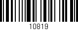 Código de barras (EAN, GTIN, SKU, ISBN): '10819'