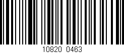 Código de barras (EAN, GTIN, SKU, ISBN): '10820/0463'