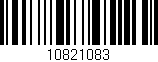 Código de barras (EAN, GTIN, SKU, ISBN): '10821083'
