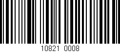 Código de barras (EAN, GTIN, SKU, ISBN): '10821/0008'