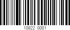 Código de barras (EAN, GTIN, SKU, ISBN): '10822/0001'