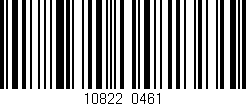 Código de barras (EAN, GTIN, SKU, ISBN): '10822/0461'