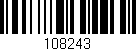 Código de barras (EAN, GTIN, SKU, ISBN): '108243'