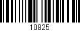Código de barras (EAN, GTIN, SKU, ISBN): '10825'