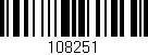 Código de barras (EAN, GTIN, SKU, ISBN): '108251'