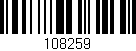 Código de barras (EAN, GTIN, SKU, ISBN): '108259'