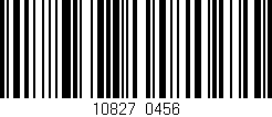 Código de barras (EAN, GTIN, SKU, ISBN): '10827/0456'