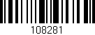 Código de barras (EAN, GTIN, SKU, ISBN): '108281'