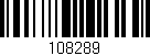 Código de barras (EAN, GTIN, SKU, ISBN): '108289'
