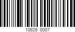 Código de barras (EAN, GTIN, SKU, ISBN): '10828/0007'