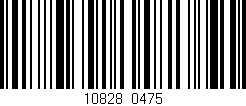 Código de barras (EAN, GTIN, SKU, ISBN): '10828/0475'