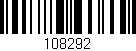 Código de barras (EAN, GTIN, SKU, ISBN): '108292'