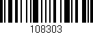 Código de barras (EAN, GTIN, SKU, ISBN): '108303'