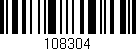 Código de barras (EAN, GTIN, SKU, ISBN): '108304'