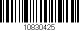 Código de barras (EAN, GTIN, SKU, ISBN): '10830425'