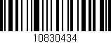 Código de barras (EAN, GTIN, SKU, ISBN): '10830434'