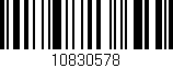 Código de barras (EAN, GTIN, SKU, ISBN): '10830578'