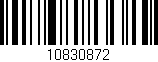 Código de barras (EAN, GTIN, SKU, ISBN): '10830872'