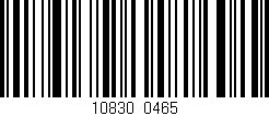 Código de barras (EAN, GTIN, SKU, ISBN): '10830/0465'
