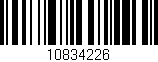 Código de barras (EAN, GTIN, SKU, ISBN): '10834226'