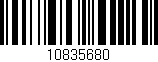 Código de barras (EAN, GTIN, SKU, ISBN): '10835680'