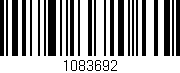 Código de barras (EAN, GTIN, SKU, ISBN): '1083692'