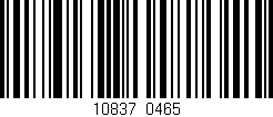 Código de barras (EAN, GTIN, SKU, ISBN): '10837/0465'