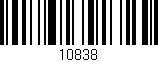 Código de barras (EAN, GTIN, SKU, ISBN): '10838'