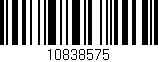 Código de barras (EAN, GTIN, SKU, ISBN): '10838575'