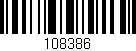 Código de barras (EAN, GTIN, SKU, ISBN): '108386'