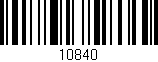 Código de barras (EAN, GTIN, SKU, ISBN): '10840'