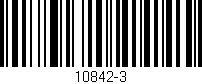 Código de barras (EAN, GTIN, SKU, ISBN): '10842-3'