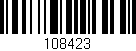 Código de barras (EAN, GTIN, SKU, ISBN): '108423'