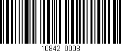 Código de barras (EAN, GTIN, SKU, ISBN): '10842/0008'