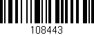 Código de barras (EAN, GTIN, SKU, ISBN): '108443'