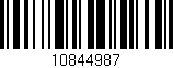 Código de barras (EAN, GTIN, SKU, ISBN): '10844987'