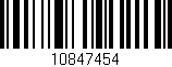 Código de barras (EAN, GTIN, SKU, ISBN): '10847454'