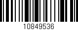 Código de barras (EAN, GTIN, SKU, ISBN): '10849536'