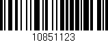 Código de barras (EAN, GTIN, SKU, ISBN): '10851123'