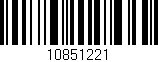 Código de barras (EAN, GTIN, SKU, ISBN): '10851221'